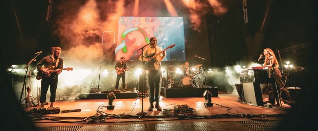 Mt. Joy performing on stage